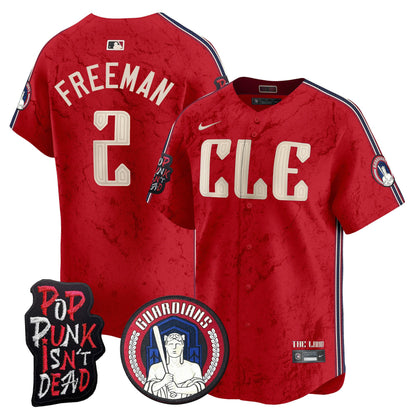 Cleveland Guardians MGK Patch Vapor Premier Limited Jersey - All Stitched