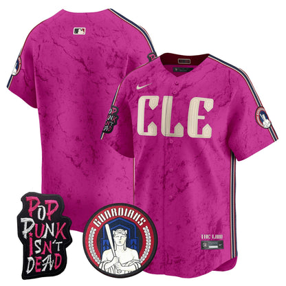 Cleveland Guardians MGK Patch Vapor Premier Limited Jersey - All Stitched