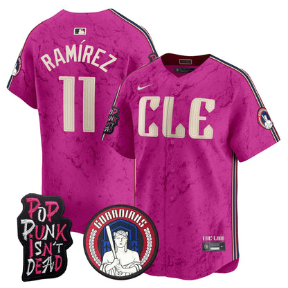 Cleveland Guardians MGK Patch Vapor Premier Limited Jersey - All Stitched