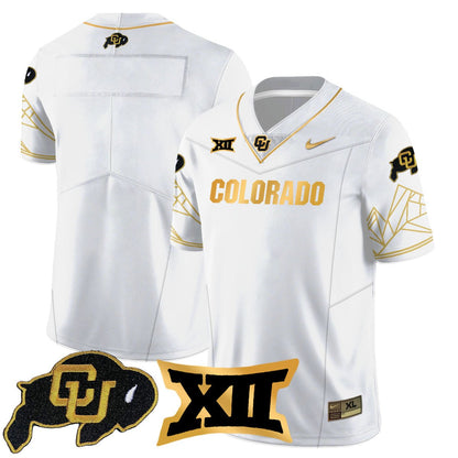 Colorado Buffaloes 2024 Vapor Limited Gold Jersey N3 - All Stitched