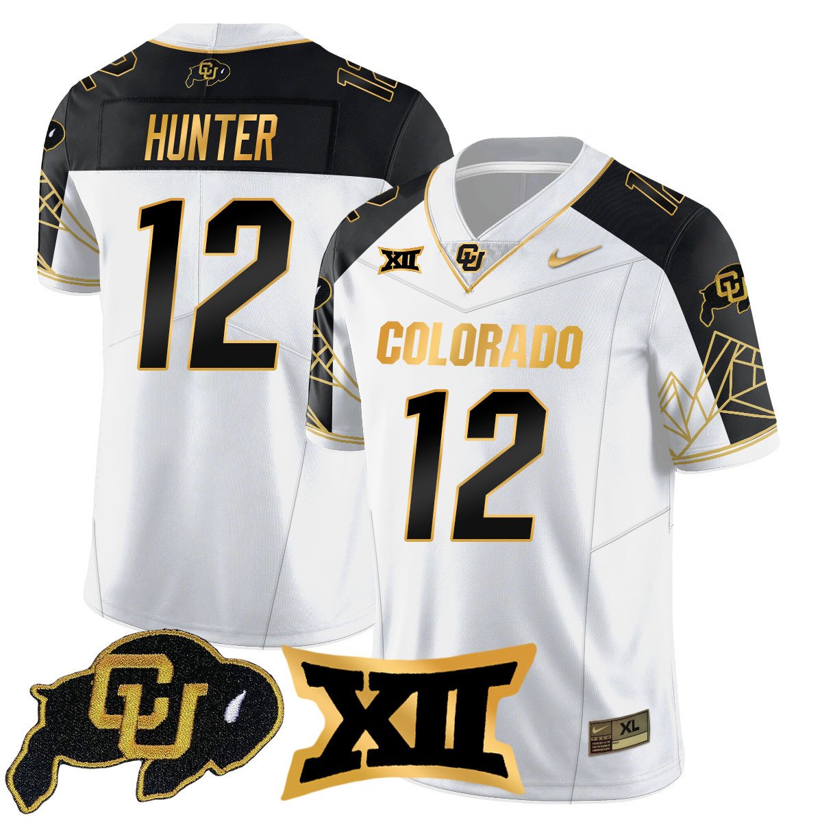 Colorado Buffaloes 2024 Vapor Limited Gold Jersey N3 - All Stitched