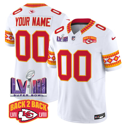 Chiefs Special Vapor Limited Custom Jersey - All Stitched