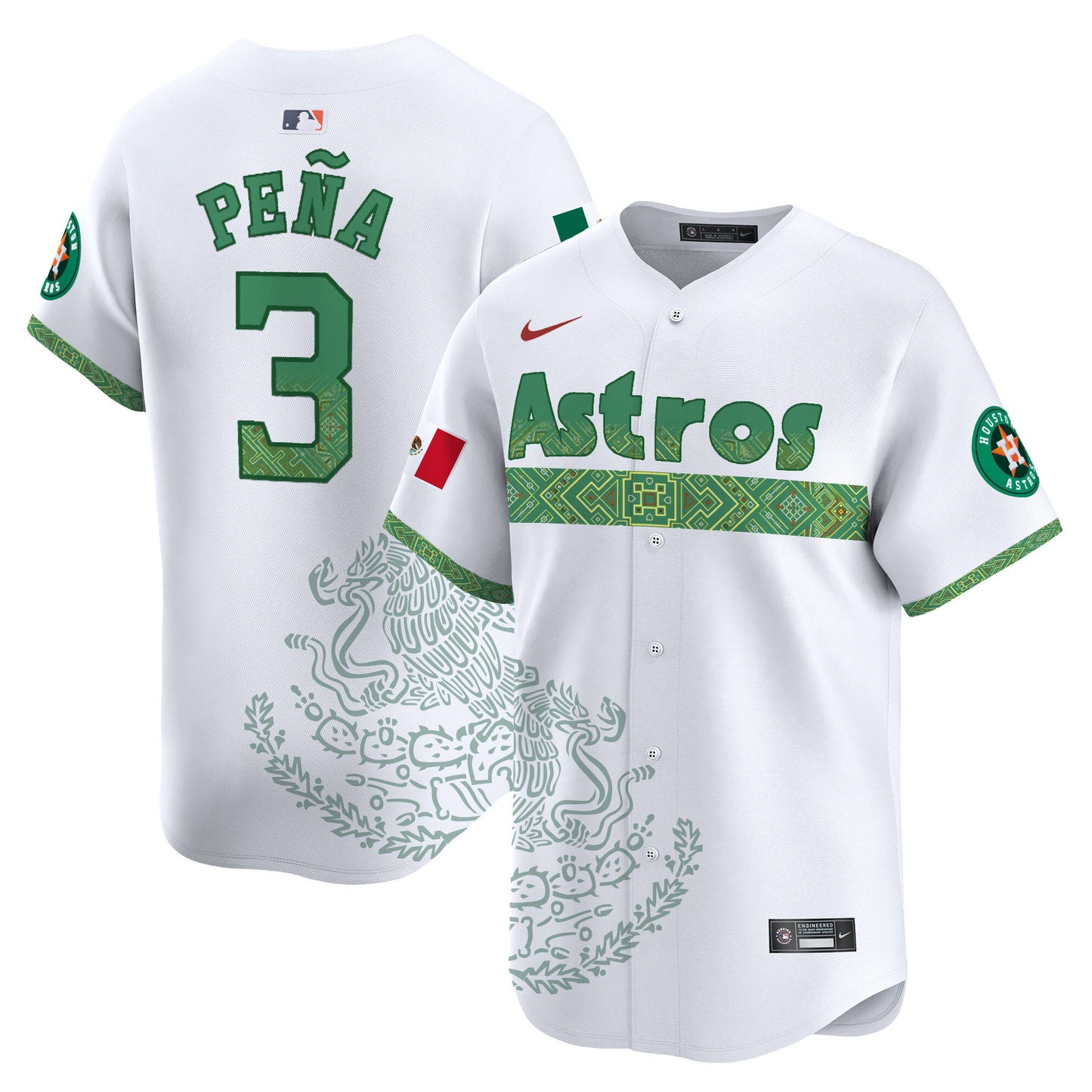 Astros Mexico Vapor Premier Limited Jersey V2 - Printed