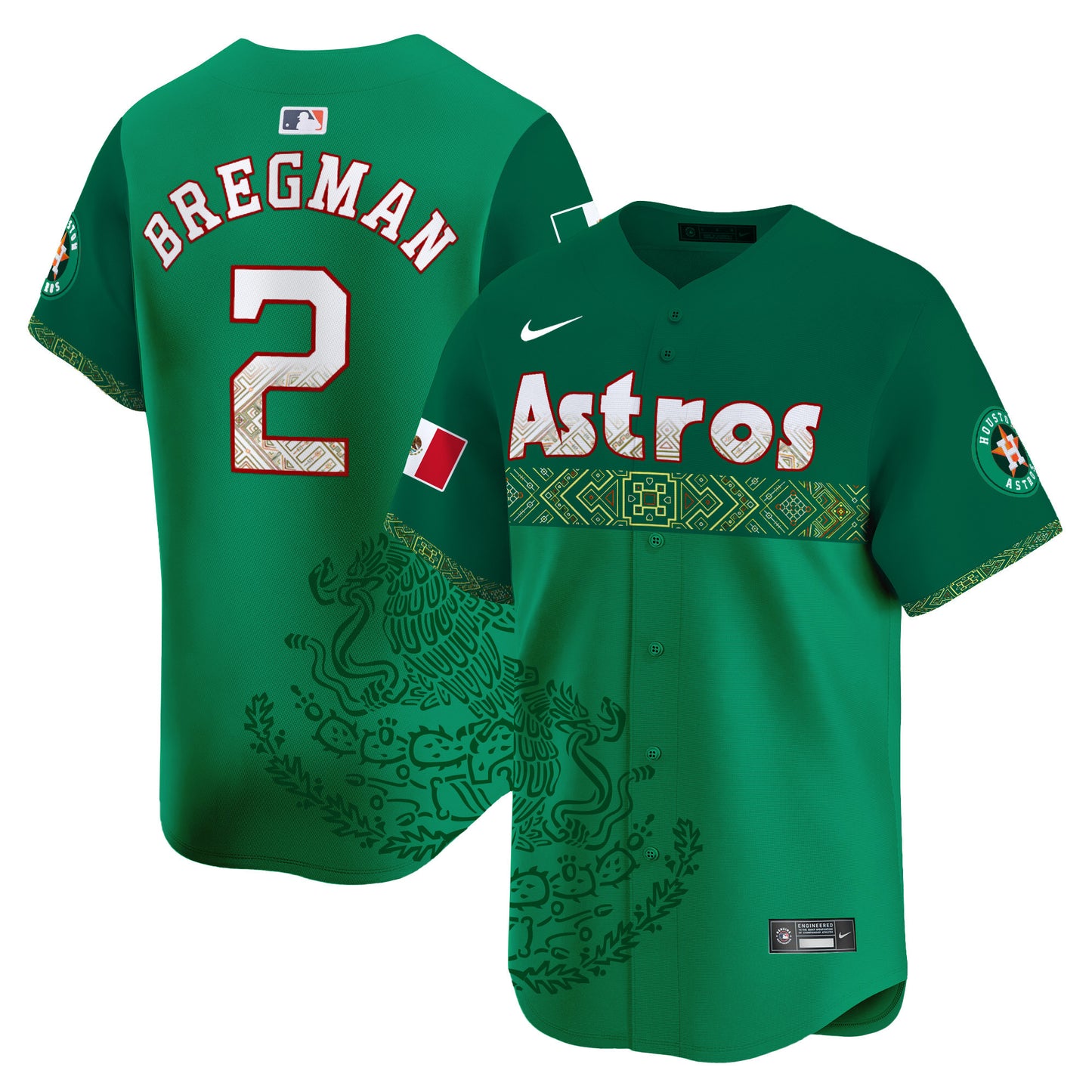 Astros Mexico Vapor Premier Limited Jersey V2 - Printed