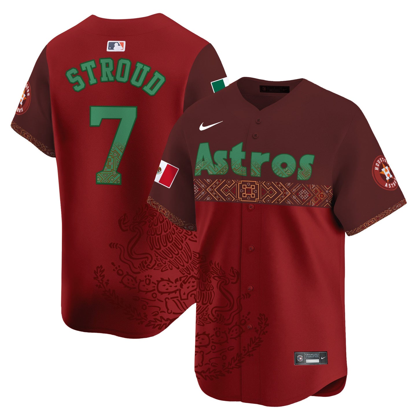 Astros Mexico Vapor Premier Limited Jersey V2 - Printed