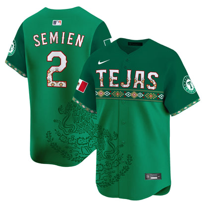 Texas Rangers Mexico Vapor Premier Limited Jersey - Printed