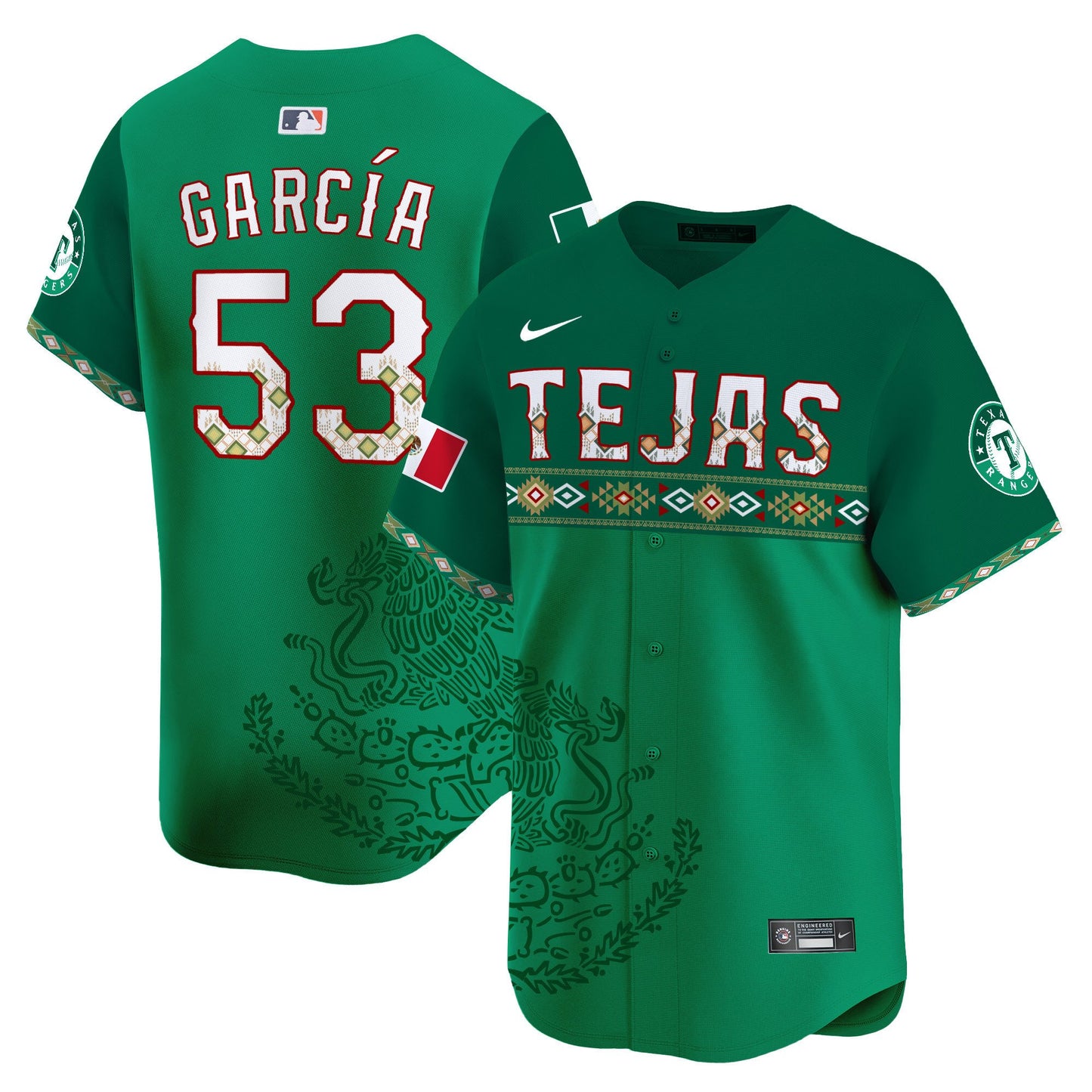 Texas Rangers Mexico Vapor Premier Limited Jersey - Printed