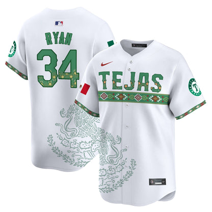 Texas Rangers Mexico Vapor Premier Limited Jersey - Printed