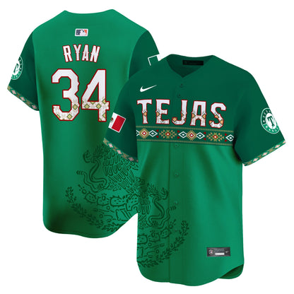 Texas Rangers Mexico Vapor Premier Limited Jersey - Printed