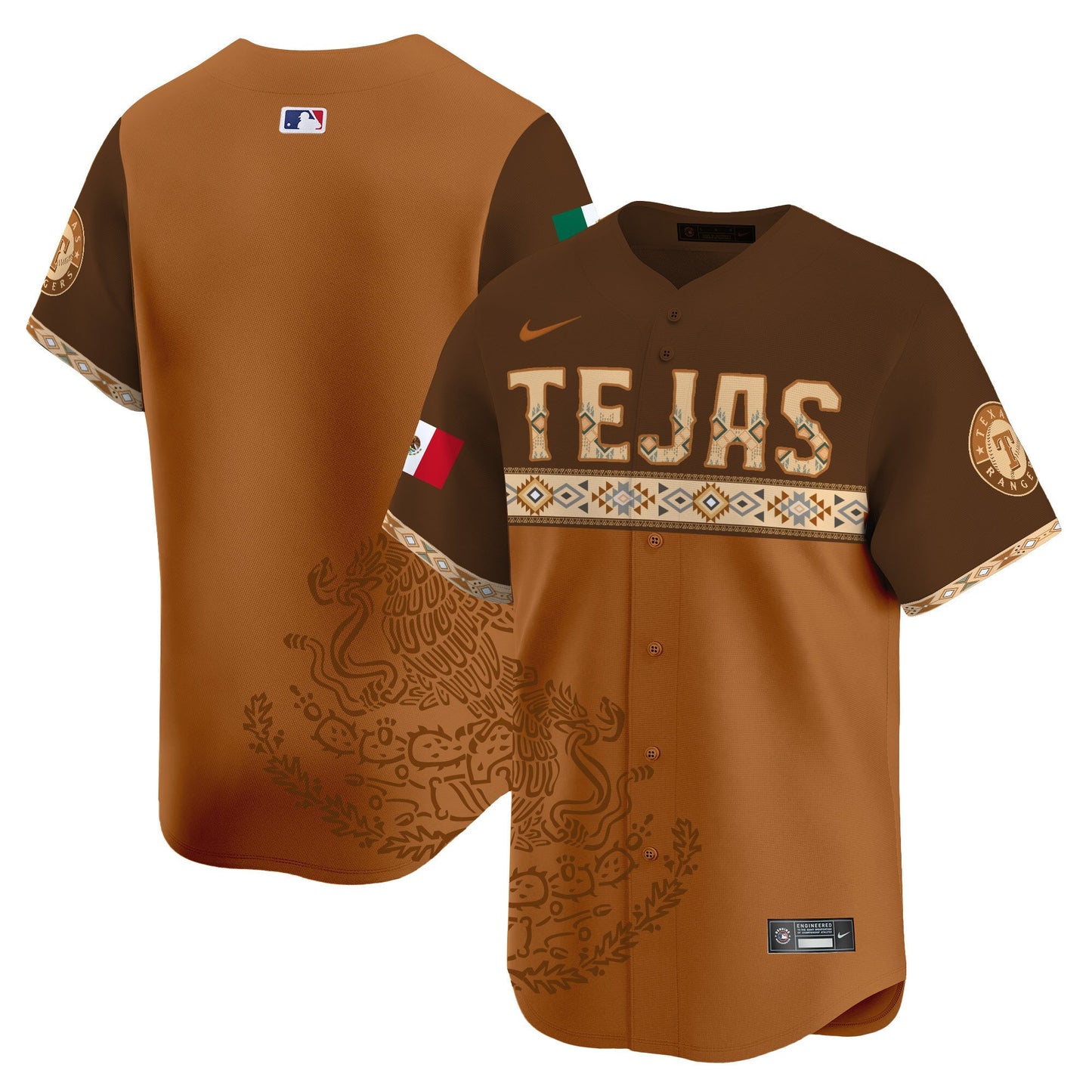 Texas Rangers Mexico Vapor Premier Limited Jersey - Printed