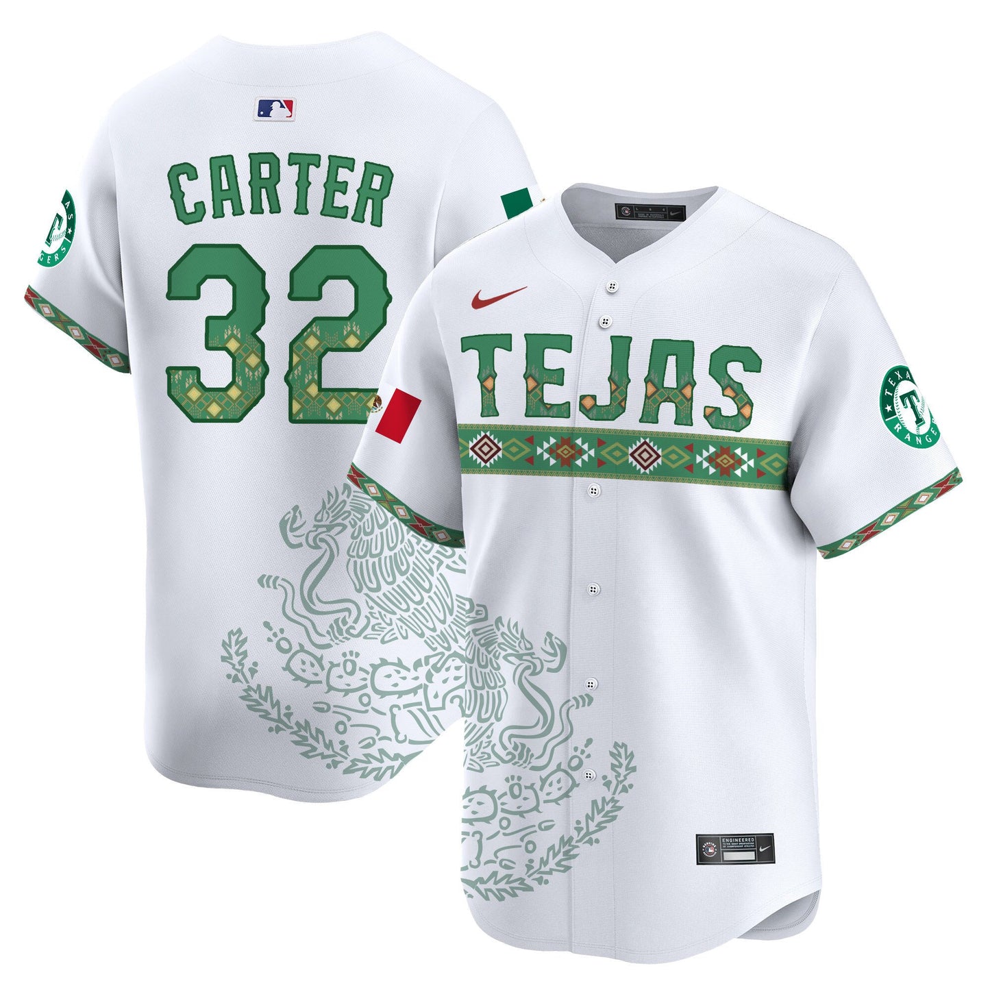 Texas Rangers Mexico Vapor Premier Limited Jersey - Printed