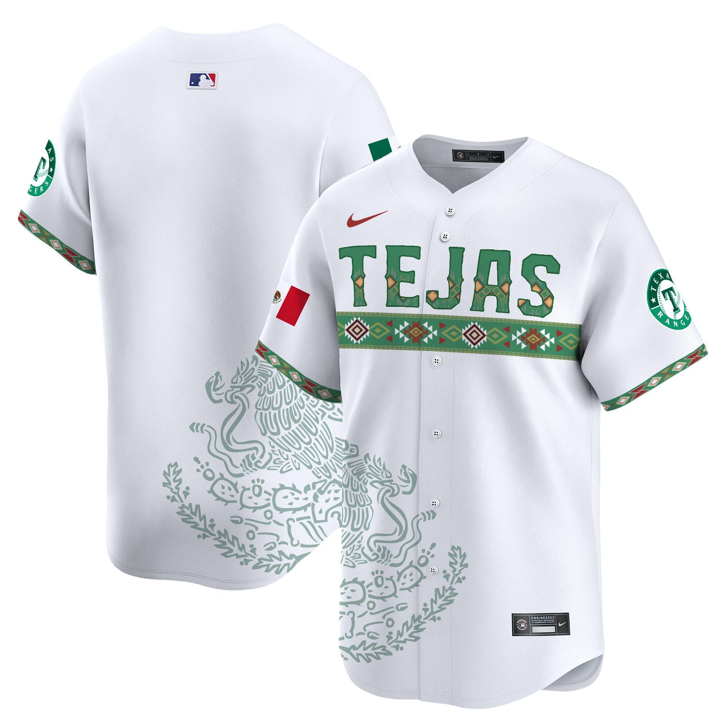 Texas Rangers Mexico Vapor Premier Limited Jersey - Printed