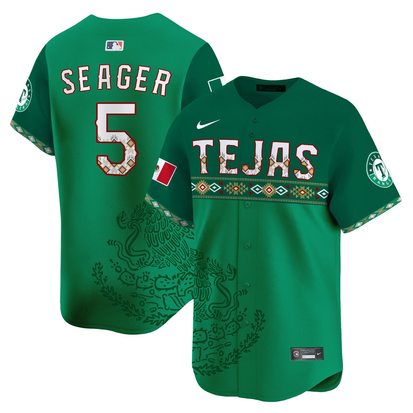 Texas Rangers Mexico Vapor Premier Limited Jersey - Printed