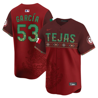 Texas Rangers Mexico Vapor Premier Limited Jersey - Printed