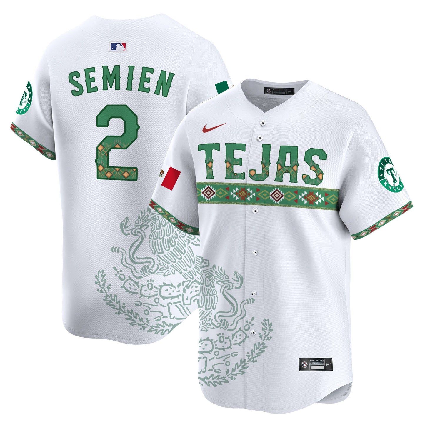 Texas Rangers Mexico Vapor Premier Limited Jersey - Printed