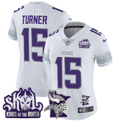 Women's Minnesota Vikings 2024 Winter Warrior Skol Patch Vapor Limited Jersey V2 - All Stitched