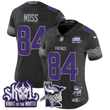 Women's Minnesota Vikings 2024 Winter Warrior Skol Patch Vapor Limited Jersey V2 - All Stitched