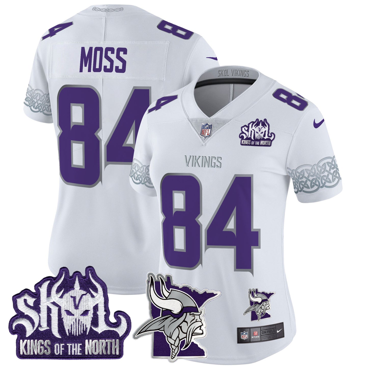 Women's Minnesota Vikings 2024 Winter Warrior Skol Patch Vapor Limited Jersey V2 - All Stitched