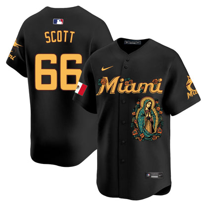 Marlins Mexico Guadalupe Vapor Premier Limited Jersey - Printed