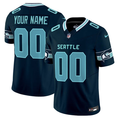 Seahawks Seattle City Vapor Limited Custom Jersey - All Stitched