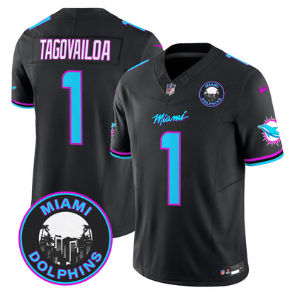 Dolphins Miami Vice Vapor Limited Jersey V3 - All Stitched