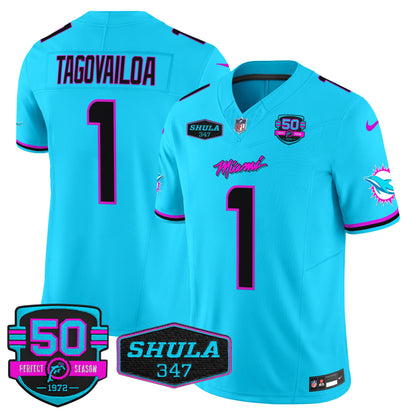 Dolphins Miami Vice Vapor Limited Jersey V4 - All Stitched