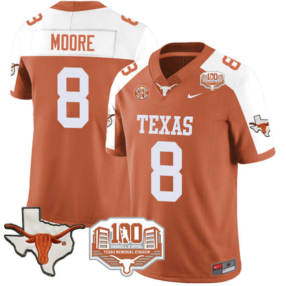 Texas Longhorns 2024 Vapor Jersey - 100 years of Darrell K Royal - All Stitched