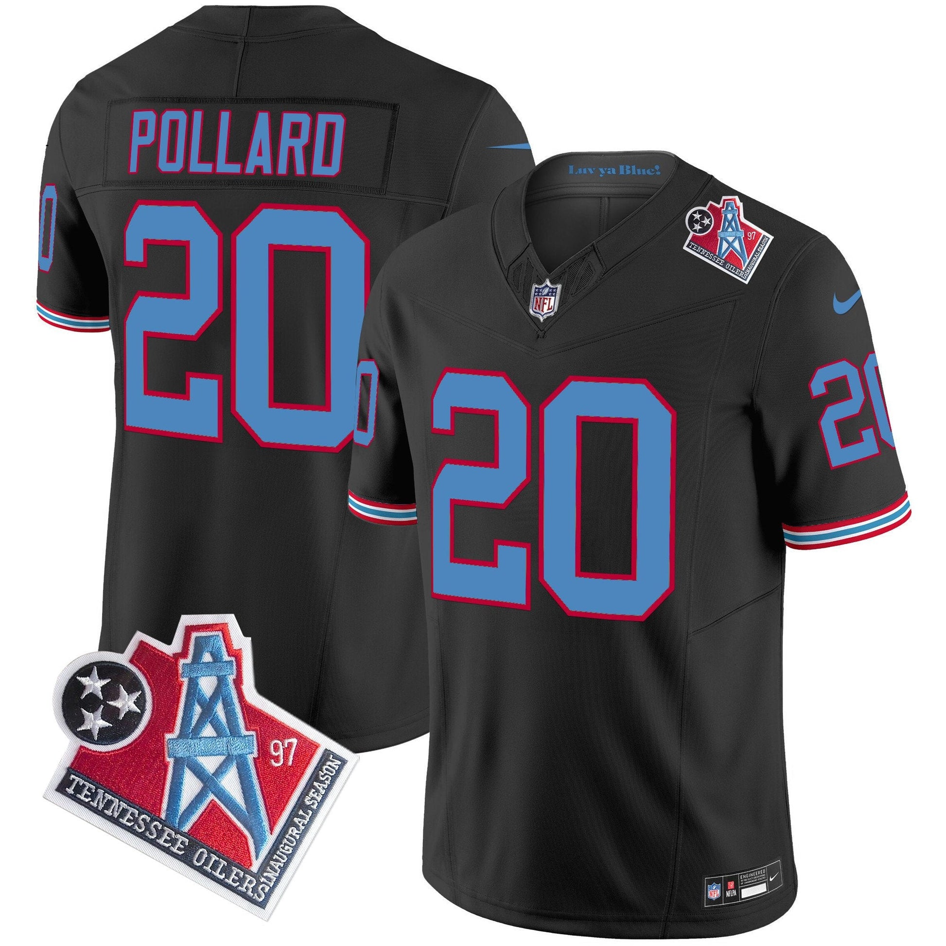Men's Titans 1997 Throwback Vapor Limited Jersey - All Stitched
