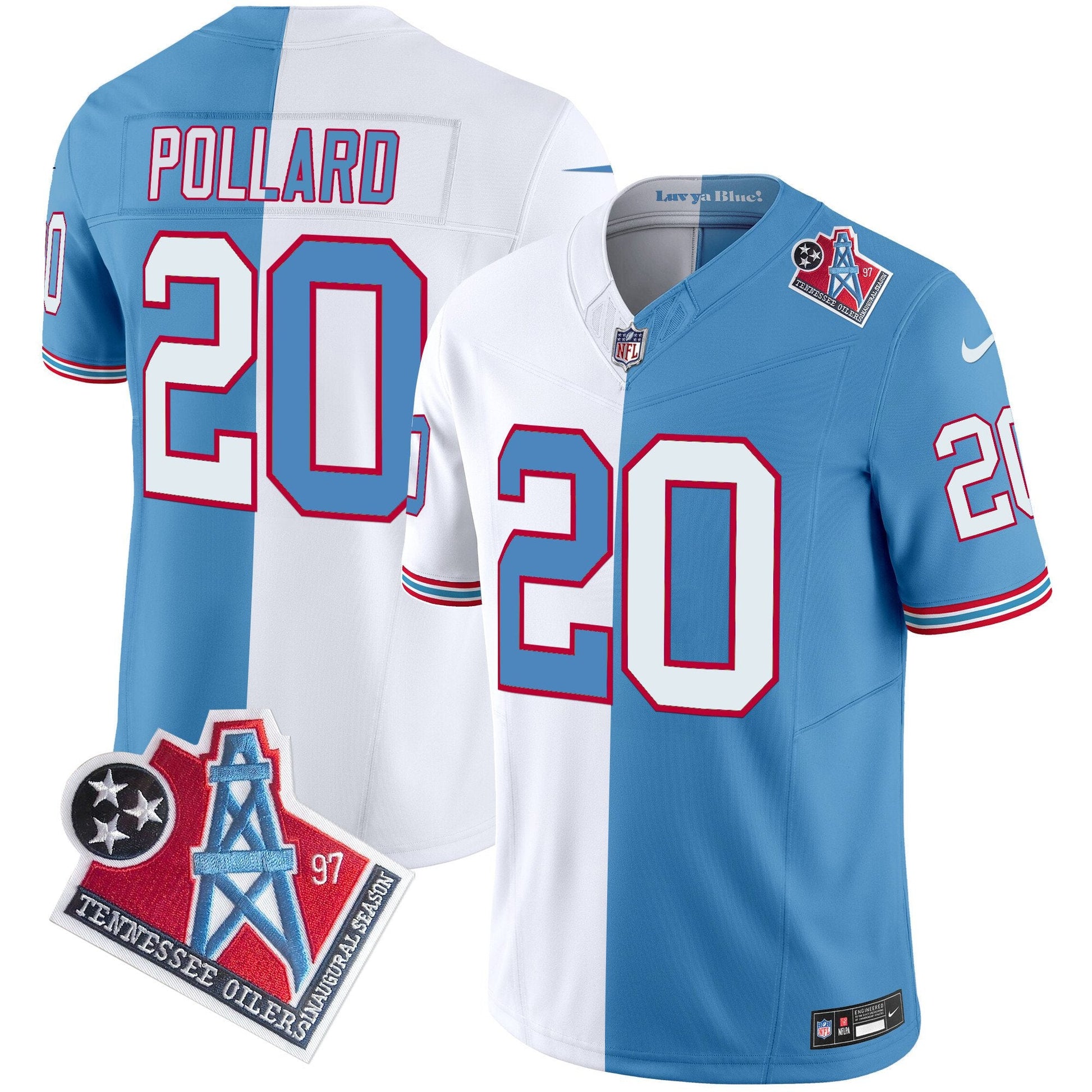 Men's Titans 1997 Throwback Vapor Limited Jersey - All Stitched