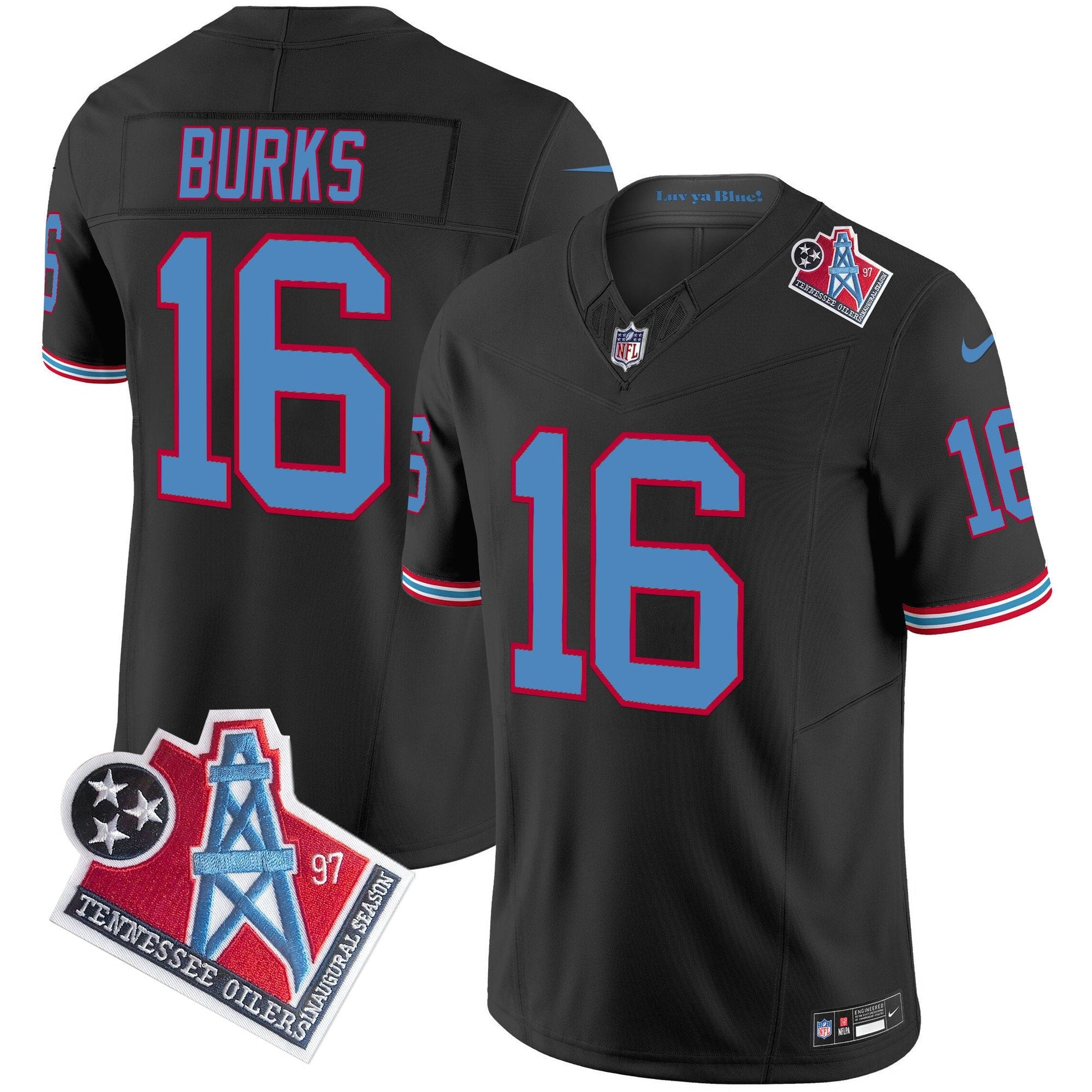 Men's Titans 1997 Throwback Vapor Limited Jersey - All Stitched