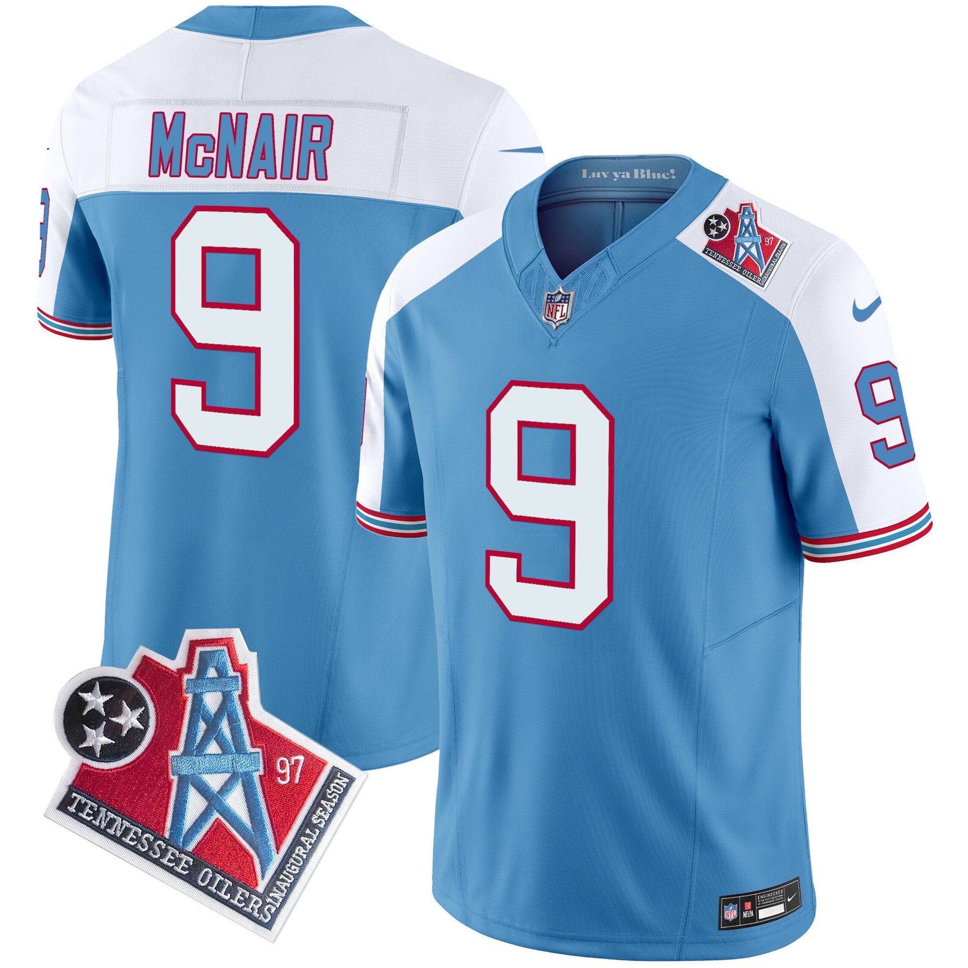 Men's Titans 1997 Throwback Vapor Limited Jersey - All Stitched