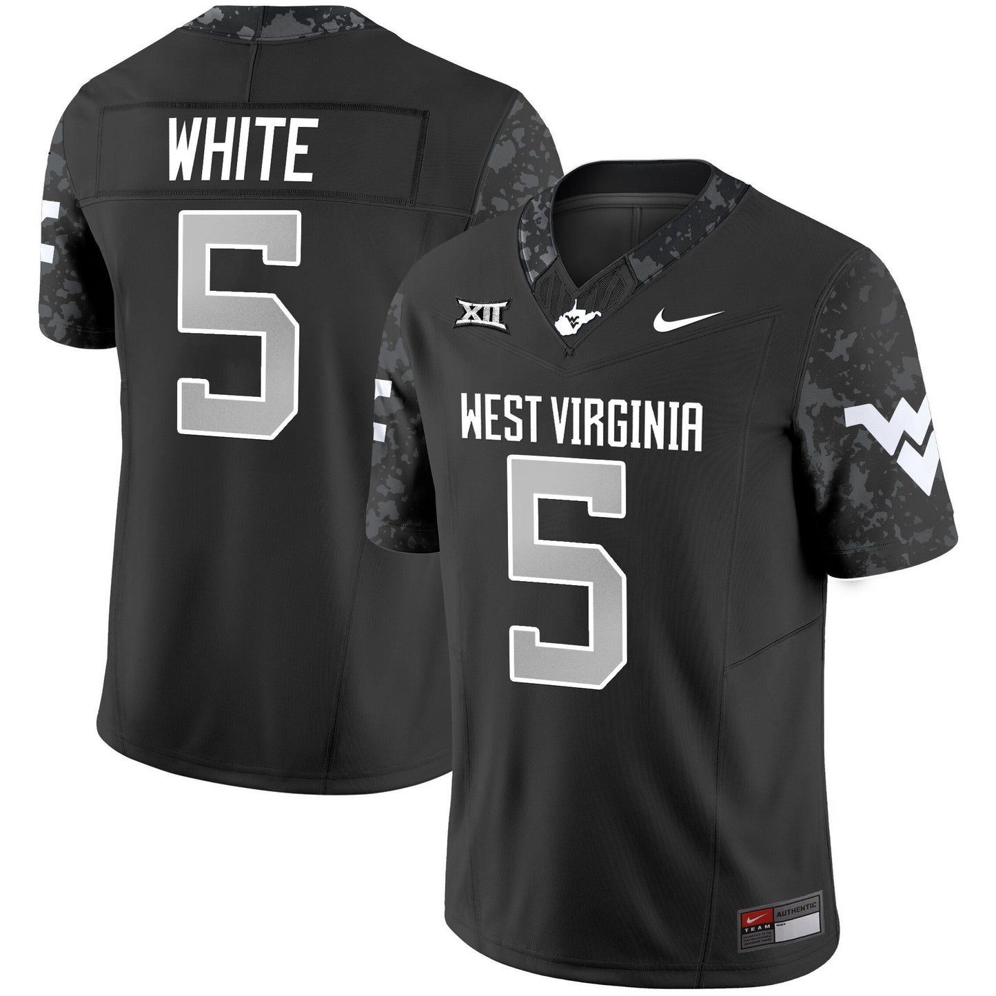 West Virginia Mountaineers 2024 Vapor Limited Jersey V2 - All Stitched