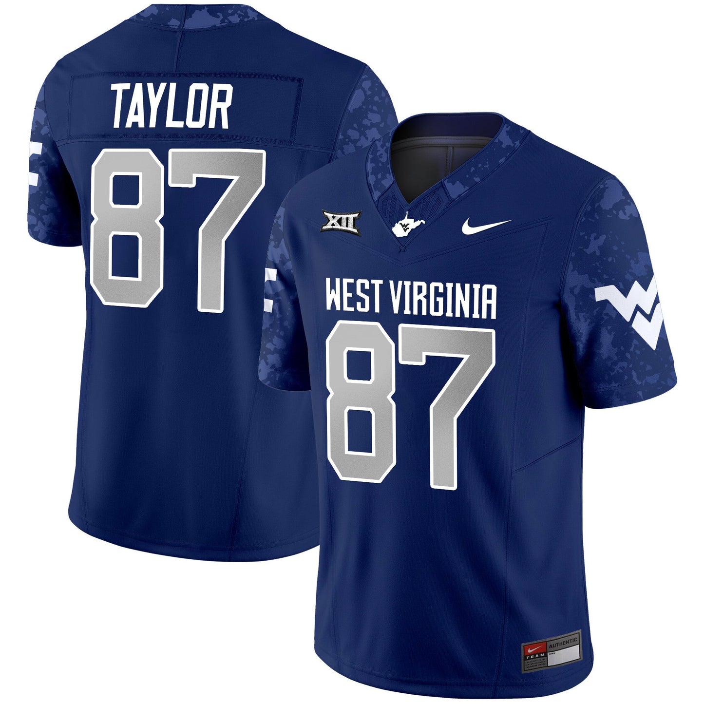 West Virginia Mountaineers 2024 Vapor Limited Jersey V2 - All Stitched