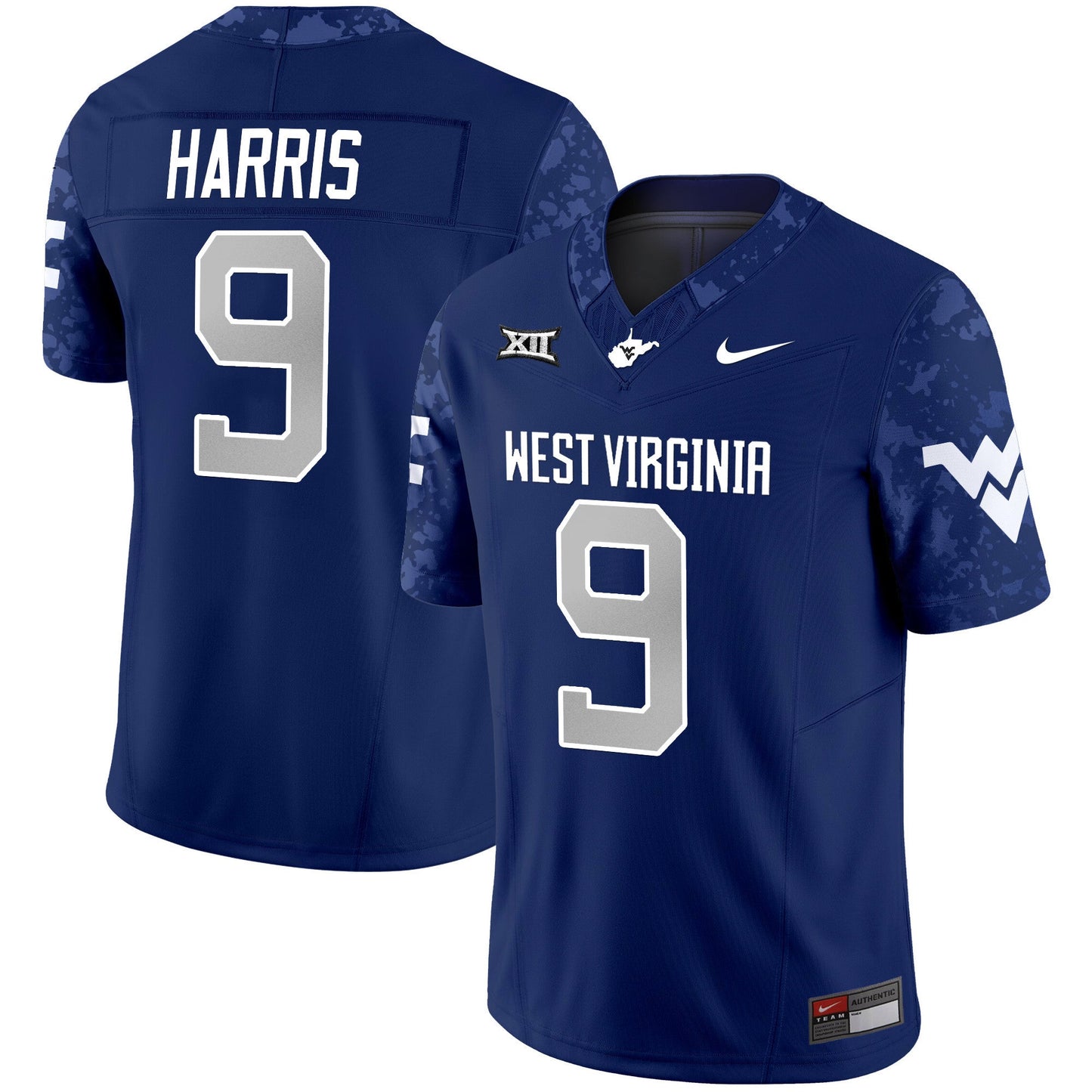 West Virginia Mountaineers 2024 Vapor Limited Jersey V2 - All Stitched