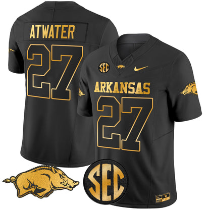Arkansas Razorbacks Gold Vapor Limited Jersey - All Stitched