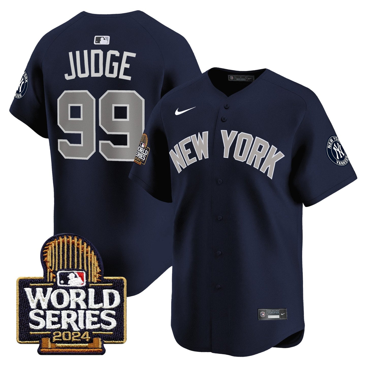 Yankees 2024 World Series Vapor Premier Limited Jersey - All Stitched