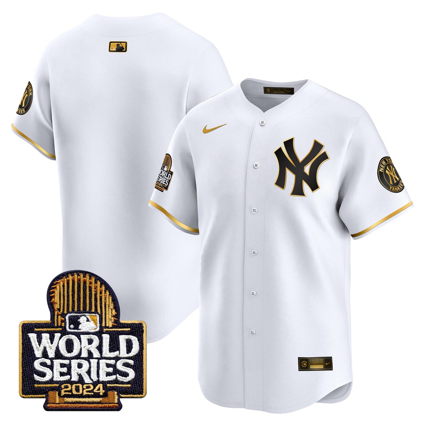 Yankees 2024 World Series Vapor Premier Limited Jersey - All Stitched