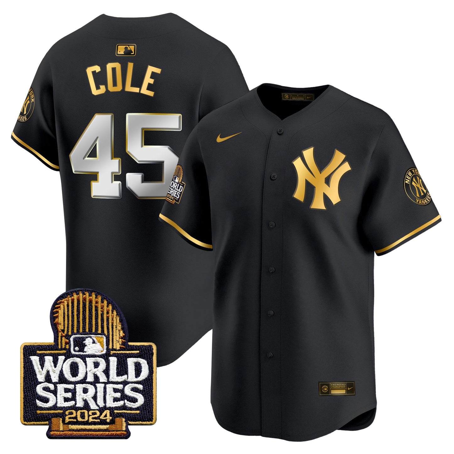 Yankees 2024 World Series Vapor Premier Limited Jersey - All Stitched