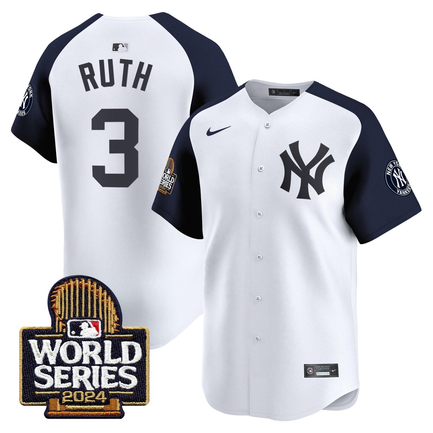 Yankees 2024 World Series Vapor Premier Limited Jersey - All Stitched