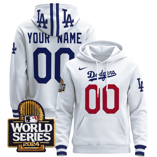 Dodgers 2024 World Series Custom Pullover Hoodie - All Stitched