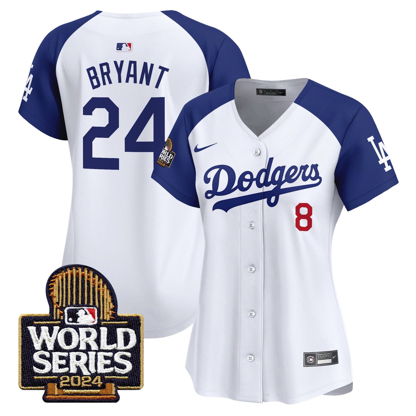 Women Dodgers 2024 World Series Vapor Premier Limited Jersey - All Stitched