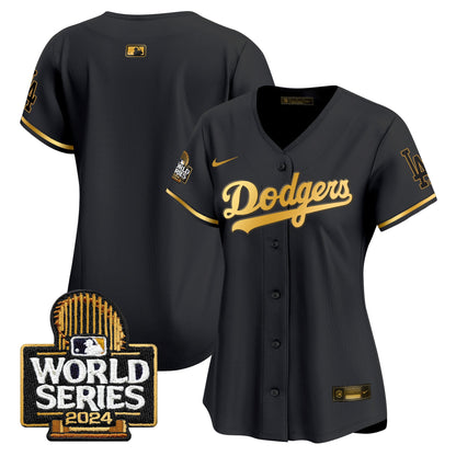 Women Dodgers 2024 World Series Vapor Premier Limited Jersey - All Stitched