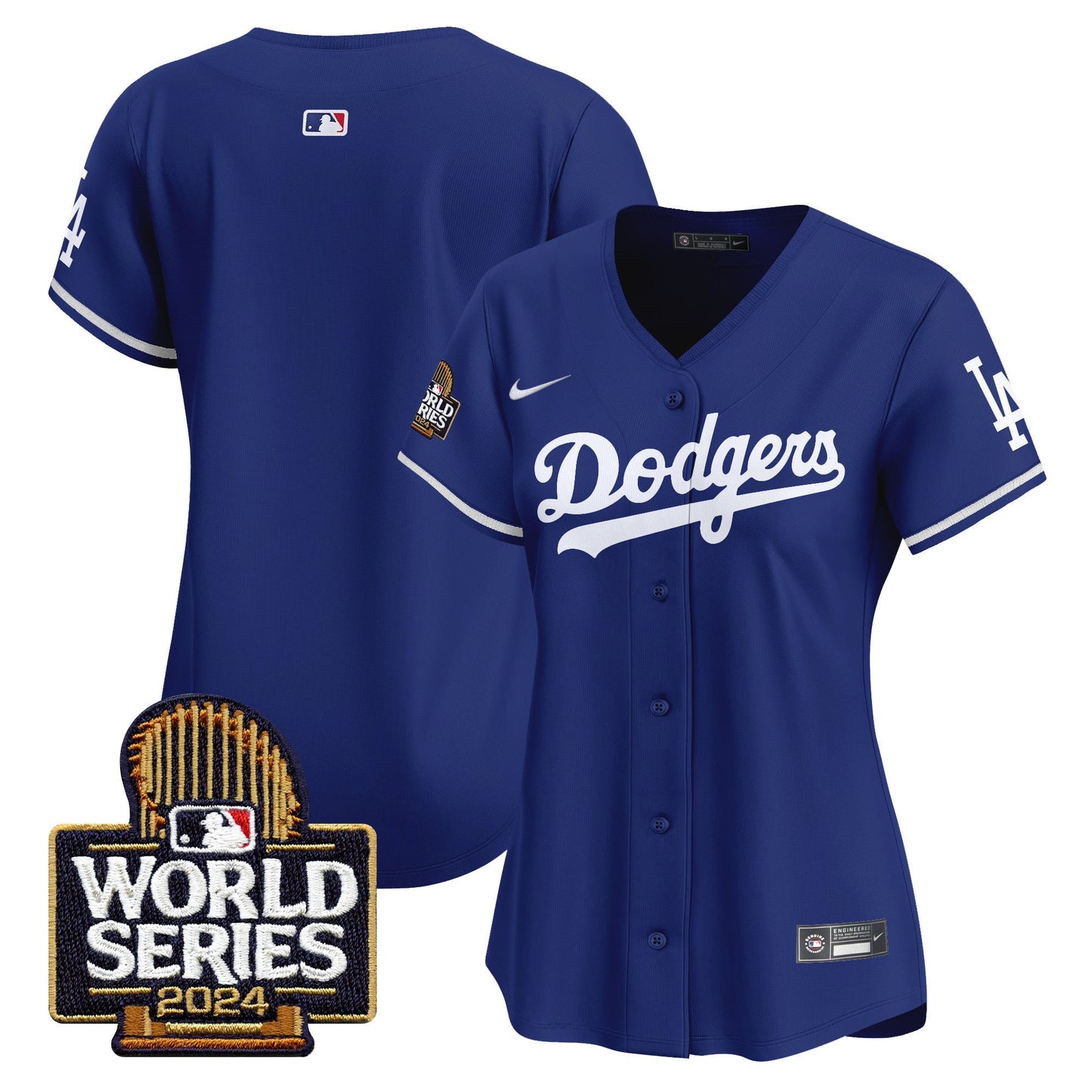 Women Dodgers 2024 World Series Vapor Premier Limited Jersey - All Stitched