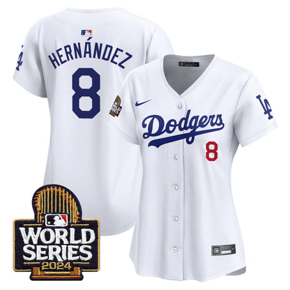 Women Dodgers 2024 World Series Vapor Premier Limited Jersey - All Stitched