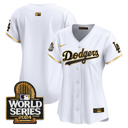 Women Dodgers 2024 World Series Vapor Premier Limited Jersey - All Stitched