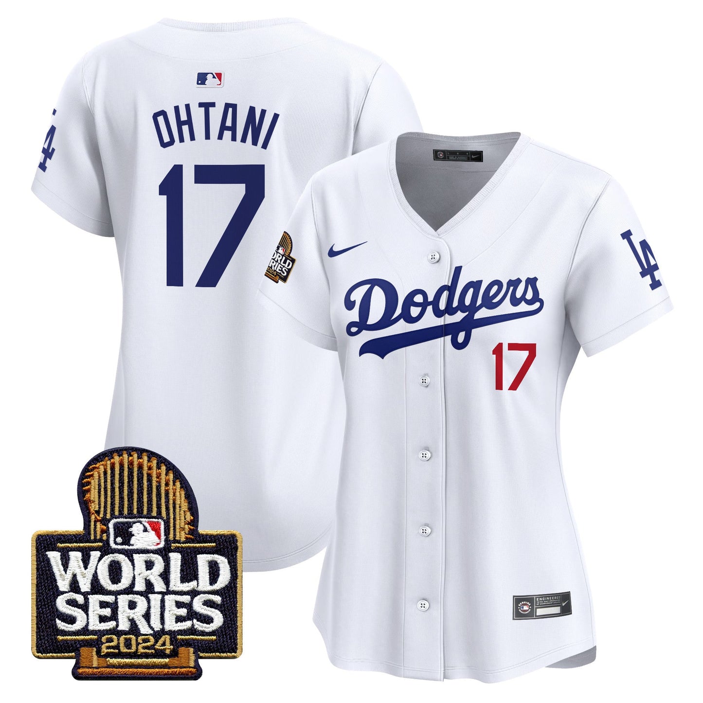 Women Dodgers 2024 World Series Vapor Premier Limited Jersey - All Stitched