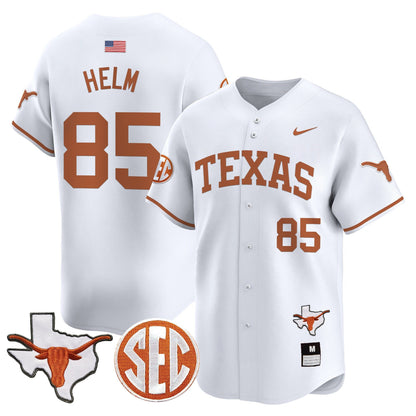 Texas Longhorns 2024 Vapor Premier Baseball Jersey - All Stitched