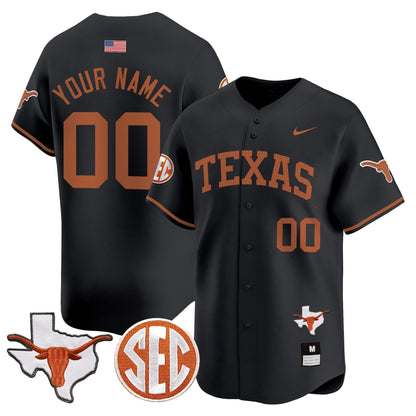 Texas Longhorns 2024 Vapor Premier Baseball Custom Jersey - All Stitched