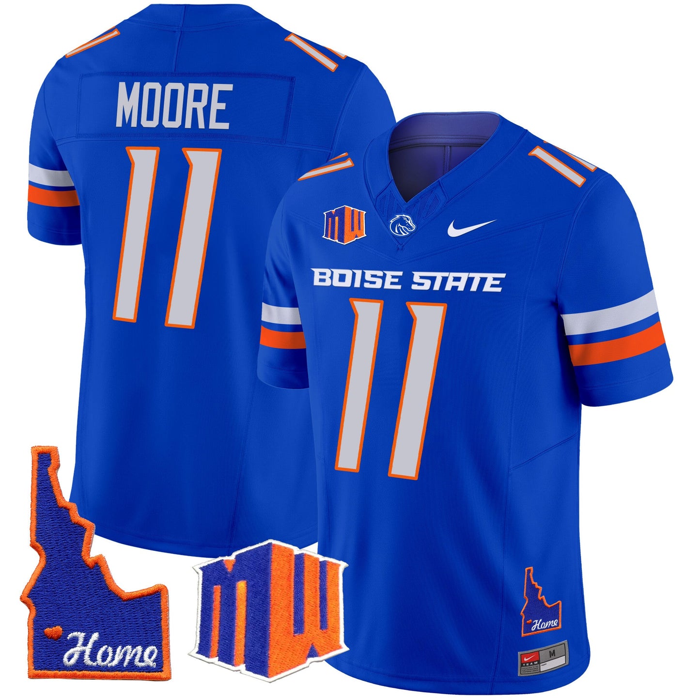 Boise State Broncos 2024 Home Patch Vapor Limited Jersey - All Stitched