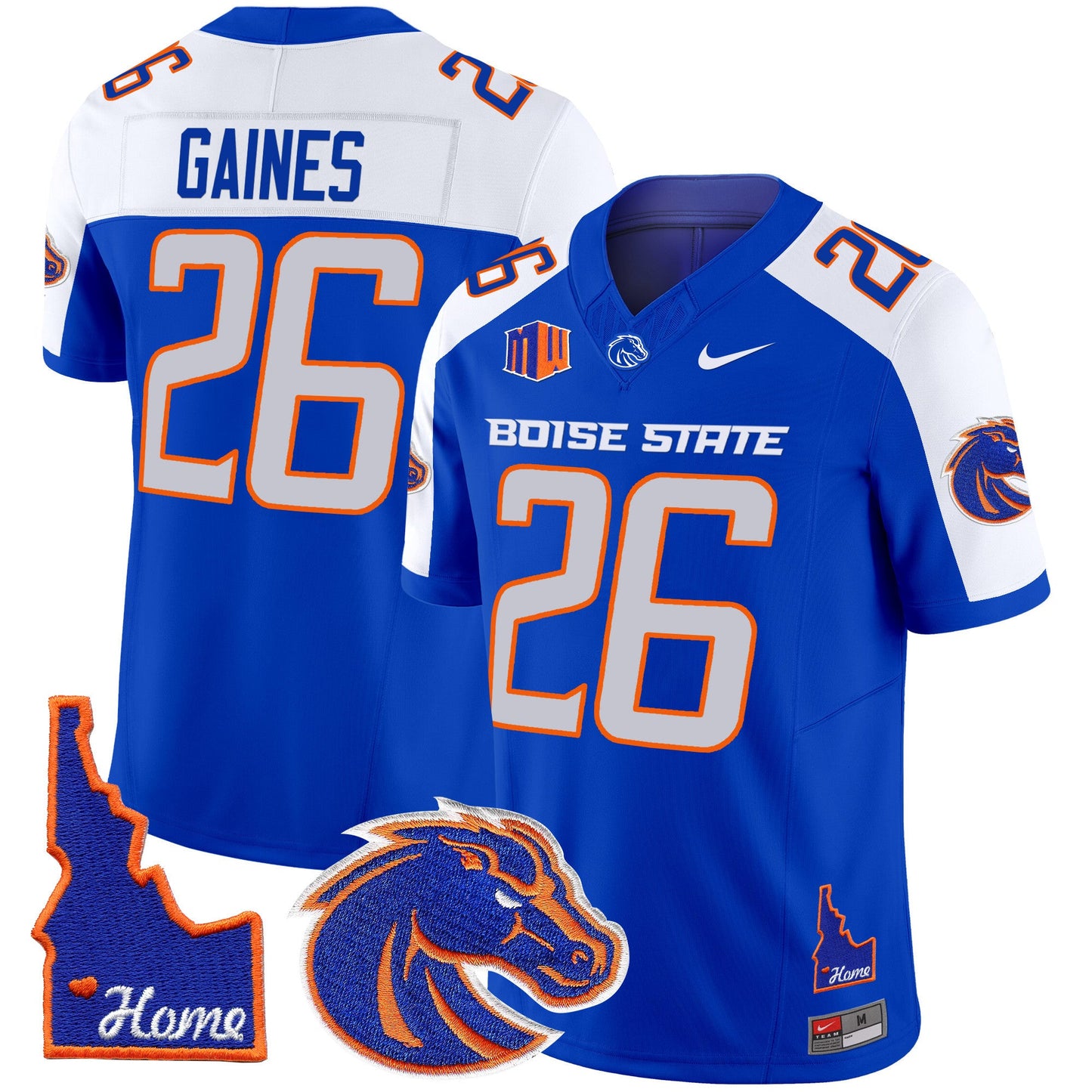 Boise State Broncos 2024 Home Patch Vapor Limited Jersey - All Stitched